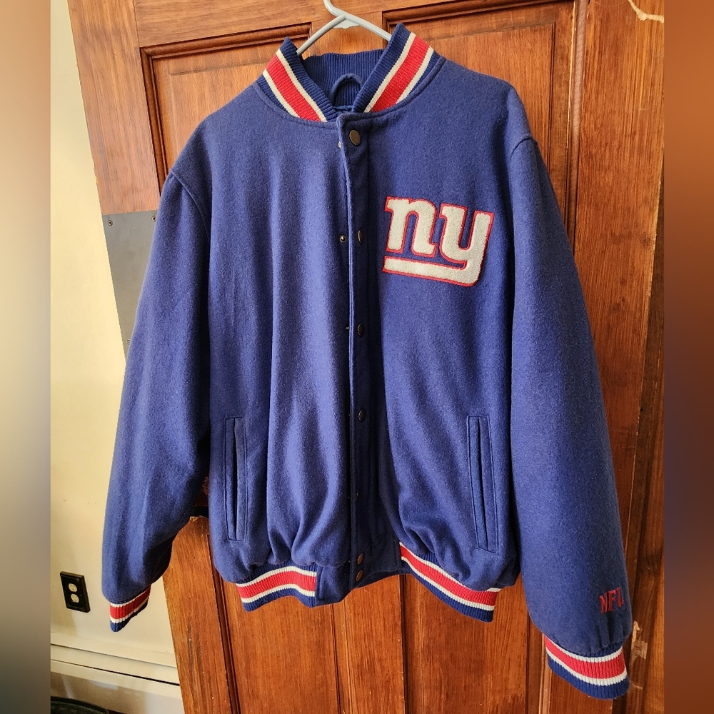NY Giants Vintage Wool Jacket size Large